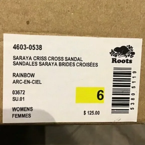 salt + umber Roots Collab Criss Cross Woven Sandal - NIB - Picture 4 of 5